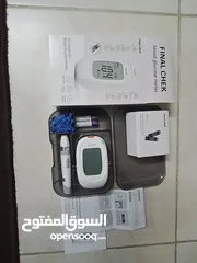  3 جهاز فحص السكر بالدم ناطق باللغه العربيه مع 25 شريحه و ابر جهاز فحص سكري