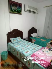  5 شقه غرفتين وحاممين امتداد   عباس العقاد مكيفه بالكامل بسعر معقول  شهرى وسنوي