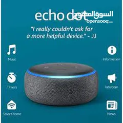  2 Amazon Echo Dot Smart Speaker with Alexa New امازون ايكو دوت