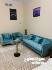  2 For rent in Ajman, studio in Al Yasmeen Towers, opposite Ajman City Centre, new furniture, easy exit