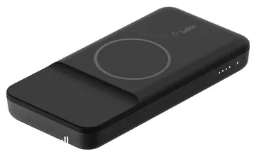  2 شاحن آيفون لاسلكي باور بانك نوع بلكن كابلC بالكرتونة جديد سعة البطارية Belkin MagSafe bank 10000mah