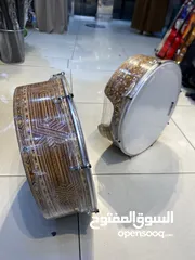  9 دف كاتم طار خشب عريض