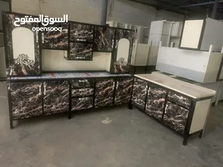  1 كاونتر مع ملحق مترين ونص مع سنك مرمر