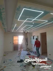  3 معلم ديكورات جبس بورد دهان كهرباء فور سيلنق ورق جدران بديل رخام وخشب صيانه عامه عزل خارجي داخلي