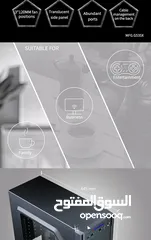  11 كيس جيمنغ  من جيماكس مضيئ رجب تصميم للحرارة GAMEMAX  GM-ONE RGB BK Case Gaming