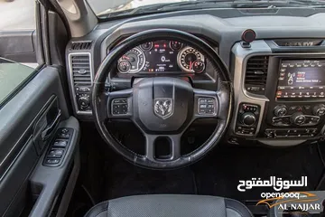  10 Dodge Ram Big horn 2019 gasoline   البكب بحالة الوكالة و قطع مسافة 51,000 ميل فقط