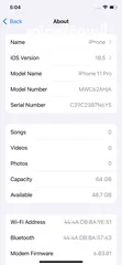  7 iPhone 11 Pro  64GB بطارية 82% الجهاز تب نضافة مش مفتوح ولا مغير فيه اي اشي