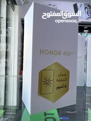  9 Honor 400 ( 256 GB / 12 RAM ) 5G  هونر 400 جديد بالكرتونة معه السماعات الاصلية  و الكفر الاصلي شركة