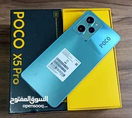  5 اخو الجديد poco X5pro 5G رام 12 جيجا 256 أغراضة والكرتونه الأصلية متوفر توصيل