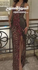  2 فستان خرز فخامة وأناقة من غير عالم مصمم طويل متواجد بناصرة