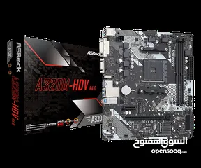  4 (معالج+ بورد ) CPU  معالج Ryzen 3 2200g مع Vega 8 كرت شاشة مدمج   + بورد Asrock A320