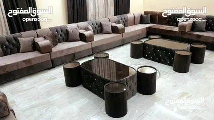  18 أقوا العروض جلسات خليجية أحدث الموديلات 17 مقعد مع طقم طربيزاط + مراكي + مخدات