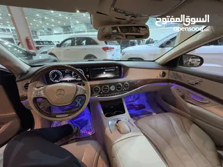  15 مرسيدس S 550 2014 ماشية 57 الف كيلو فقط كلين تايتل