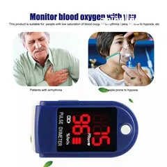  15 جهاز قياس و فحص نسبة الأكسجين بالدم Oximeter يوضع على الاصبع لفحص الاكسجين قياس اكسجين الدم
