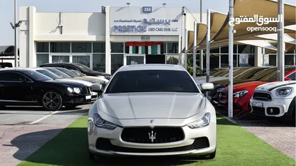  2 Maserati Ghibli 2014 Model - GCC - Sunroof