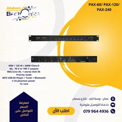  1 PAX-60/120/240 Amplifier