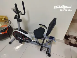  1 BODYCOACH Seat Exercise Bike with Backrest Adjustable Seat Flywheel Mass Approx. 9 kg Computer Pulse