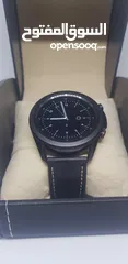  3 SMART WATCH SAMSUNG GALAXY WATCH 3 . SIZE 45 WITH BLACK LEATHER BAND