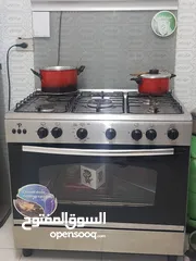  1 فرن غاز خمس عيون مستعمل للبيع