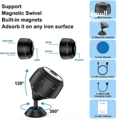 1 كاميرا التجسس الخفية اللاسلكية مع الرؤية الليلية والكشف عن الحركة...