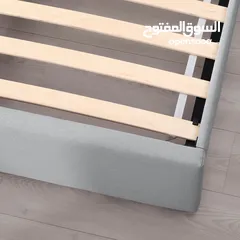  5 IKEA Upholstered bed, 2 storage boxes 160x200 cm.  سرير ايكيا منجد مع درجين تخزين