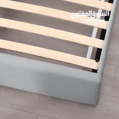  5 IKEA Upholstered bed, 2 storage boxes 160x200 cm.  سرير ايكيا منجد مع درجين  تخزين مع فرشة نوع ممتاز