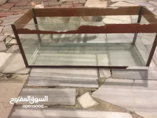  2 حوض سمك +غطاء+فلتر