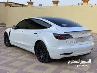  9 TESLA 3 performance 2021  Under warranty