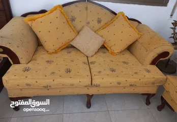  1 طقم كنب زان