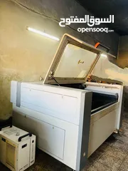  5 ماكينة ليزر قص co2 راسين مساحة العمل 100*160