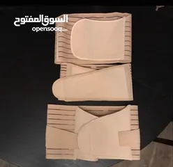  2 مشد النفاس الثلاثي تنحيف ما بعد الولادة مشد النفاس 3قطع شد الجسم البطن الخصر و الارداف مشدات التنحيف