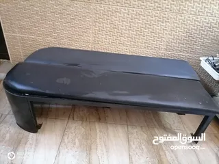  3 لوازم باص ستاريكس سلم+ مقاعد حديد منجد جلد عدد 2 +مواسير سفلية عدد 2