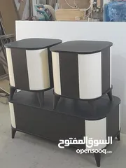  6 طاولات وسط خشب ودهان الون اختياري مكون من ثلاث قطع تفصيل حسب المقاس