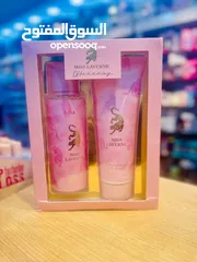  10 جورجينا Miss Lavern بكج ثنائي فخم للعناية بالجسم والعطر Splash معطر 250 مل + Body Lotion مرطب لمسة أ