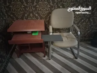  2 مكتب حاسوب كرسي مكتبي