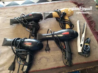  5 سشوار ايطالي عدد 4 و ستريت