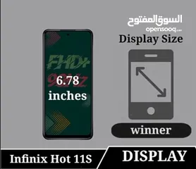  3 INFINIX HOT 11 S , LIKE NEW!