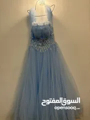 1 فستان سهرة مستعمل لمرة واحدة فقط جديد كليا