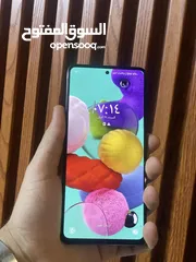  1 Samsung a51 128جيجا مستعمل بحالة ممتازة  مرفق سماعة وساعة يد