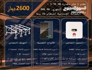  1 نظام طاقة شمسية الاقل سعر و الاعلى جودة