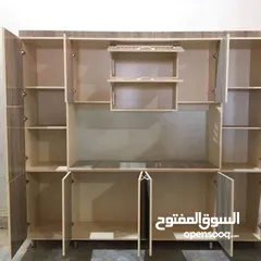  29 كاونتر وملحق خشب تركي mdf قياس 3امتار مع سنك مترونص مرمر بسعر 625الف