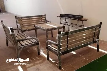  30 كرسي انتظار ثلاثي معدني