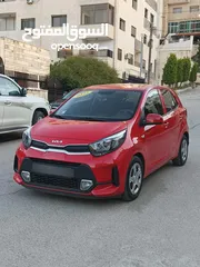  2 كيا مورنينج موديل 2022 فحص كامل جمرك حديث لون احمر ماتور cc1000