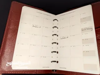  7 authentic Louis Vuitton read leather women notebook