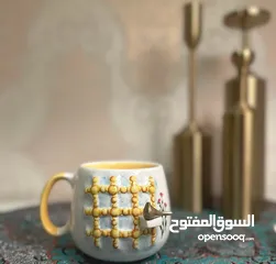  3 أكواب وفناجين سيراميكية إيرانية – صناعة يدوية بجودة عالية وتصاميم فريدة mug ang cup from iran
