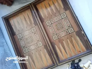  6 طاولة زهر وشطرنج قديمة