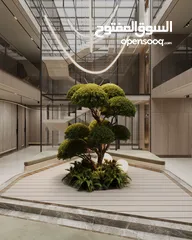  24 شقه فاخره استوديو طابق ارضي مساحه 98 متر / عبدون بجانب تاج مول
