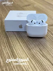  10 أختار الأصلي وريح راسك النسخة الأحدث والأقوى  بطارية تصل إلى 5ساعات من الأستخدام Apple AirPods 4 AN