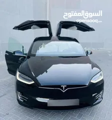  3 Tesla model x 2019 long range dual motor  فحص كامل+ الها كرت بالشكركه