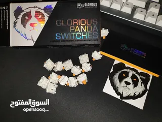  3 سويتش جلوريوس باندا Glorious panda tactile switch mechanical لكيبورد الميكانيكال
